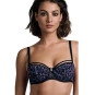 Marlies Dekkers Peekaboo Balconette BH schwarz purple leopard 